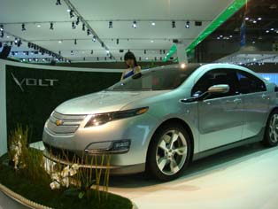 通用大宇  展示电动汽车Chevrolet Volt